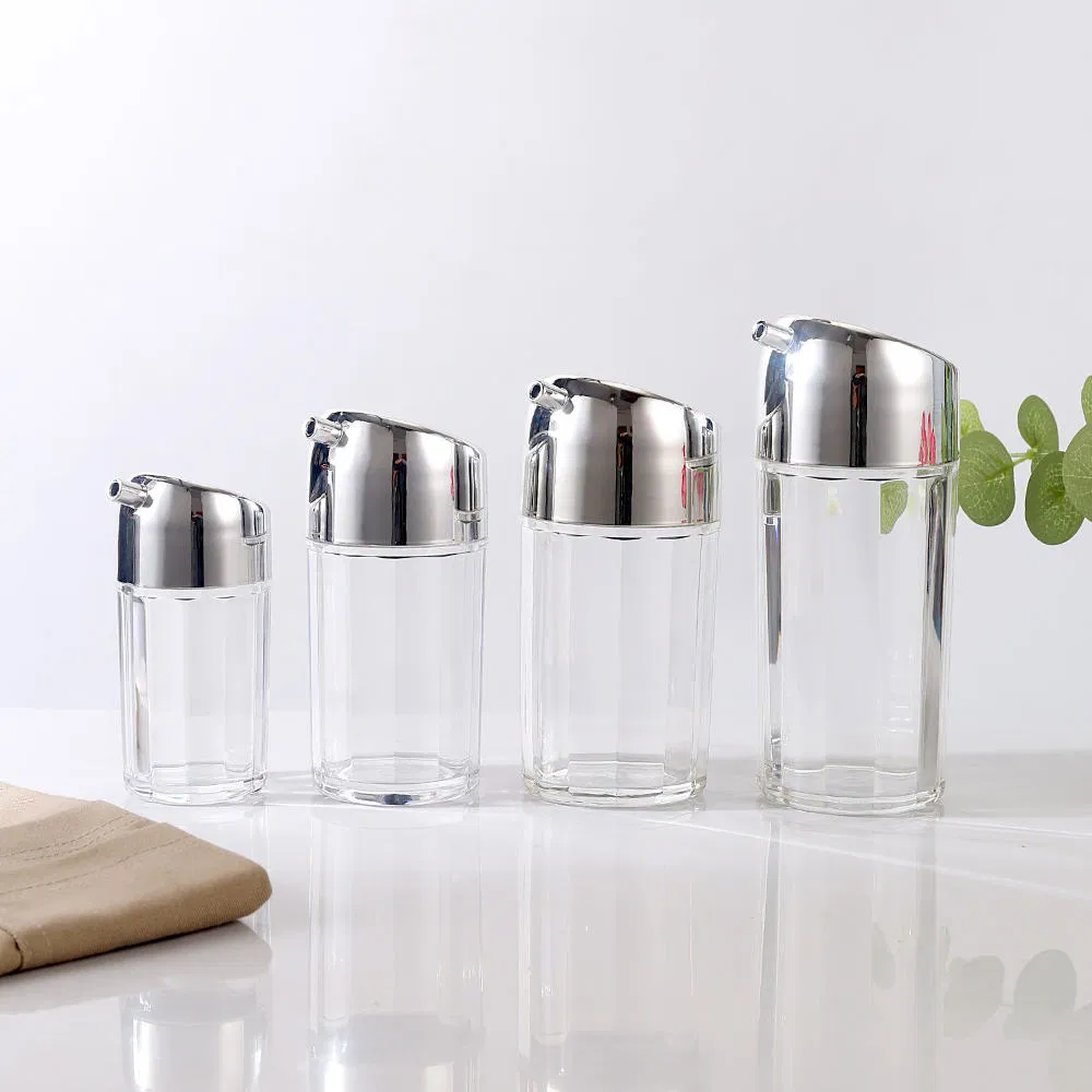 Silver Lid Acrylic Soy Sauce/Oil/Vinegar Bottle for Sushi Restaurants