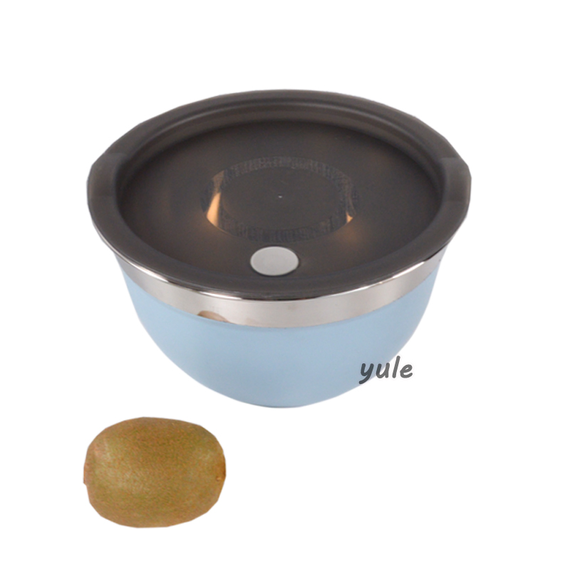 Hot Sale Kitchenware Salad Food Bowl with Measurement Line Stainless Steel Mixing Bowl