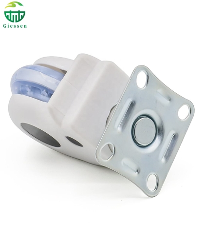 Heavy Quality PU Medical Twin Wheel Casters for Hospital Beds 3/4/5 Inch Swivel