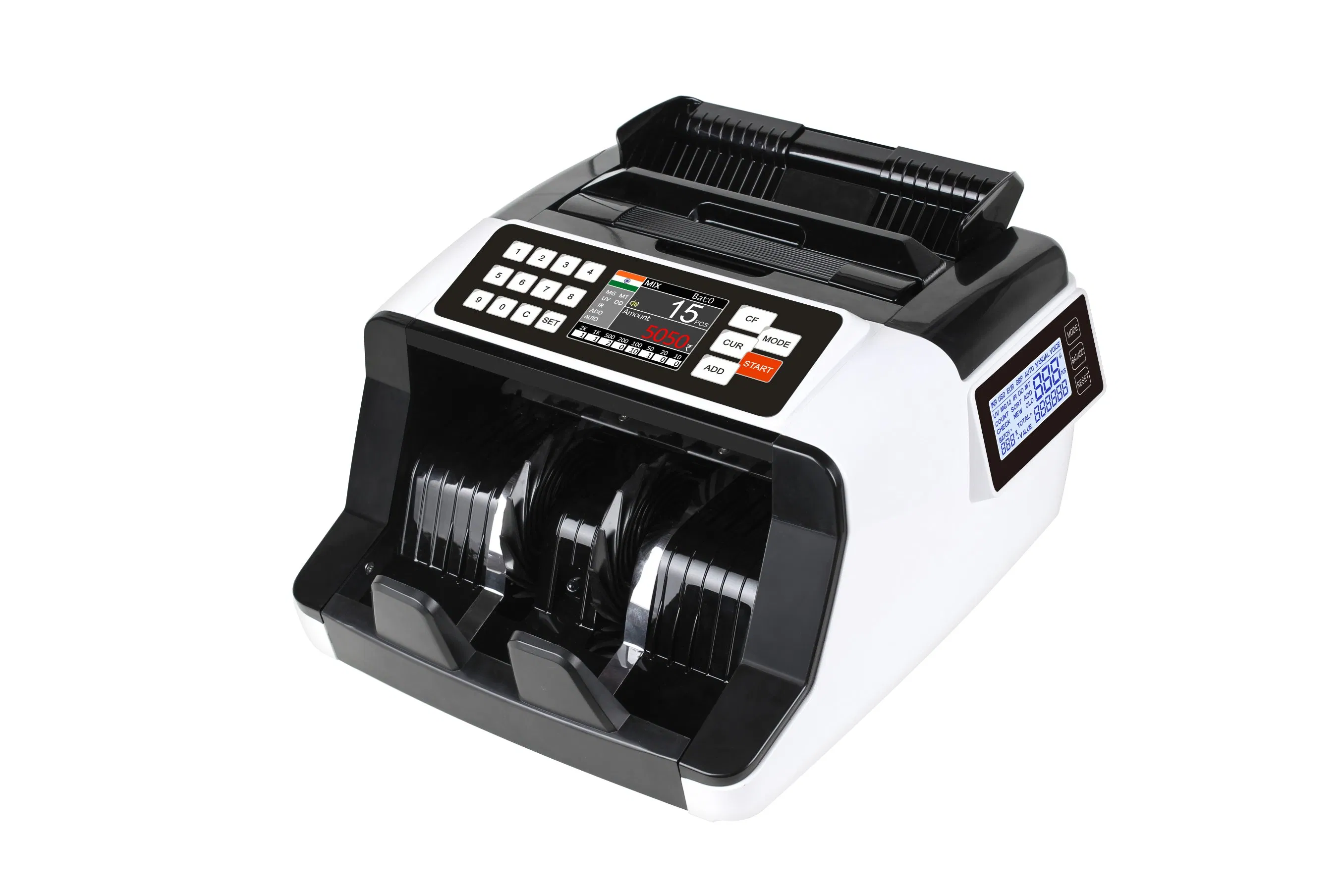 Al-7200 Professional Commercial Bill Counter with UV Mg IR Detection Banknote Counting Machine