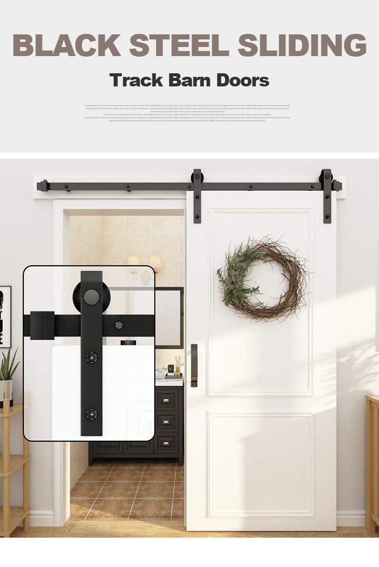 Kitchen Interior Wooden Cabinet Double Sliding Barn Door Hardware