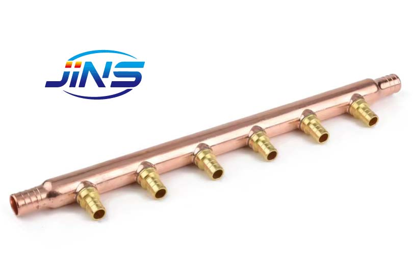 Open End 1/2" Ball Valve X 3/4" Copper Water Manifold with Push Fit