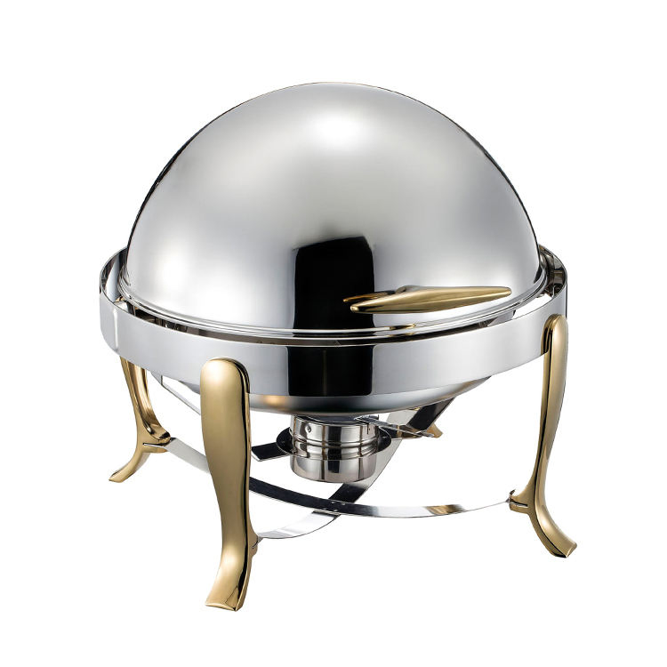 Kitchen Equipments for Restaurants with Prices Buffet Food Warmer Stainless Steel Roll up Chafing Dish