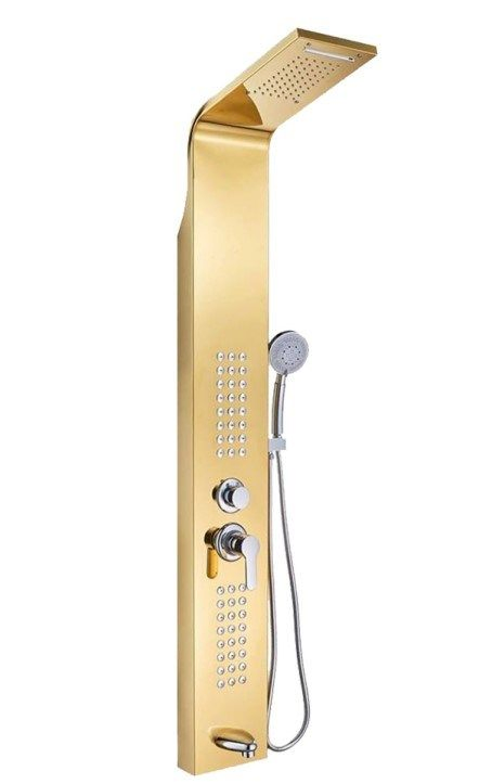 Ec-1016 Golden Shower Panel Column Towers Stainless Steel Wall Mount Shower Panel