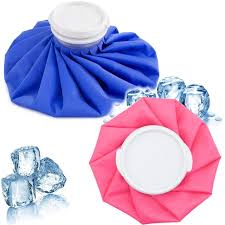 Blue 9 Inch Cooler Natural Latex Ice Bag Factory Reusable Rubber Ice Cube Bags for Sports Injuries Ice Pack