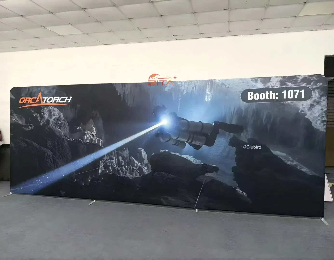 Portable Trade Show Display Aluminum Tension Fabric Backdrop Banner Display