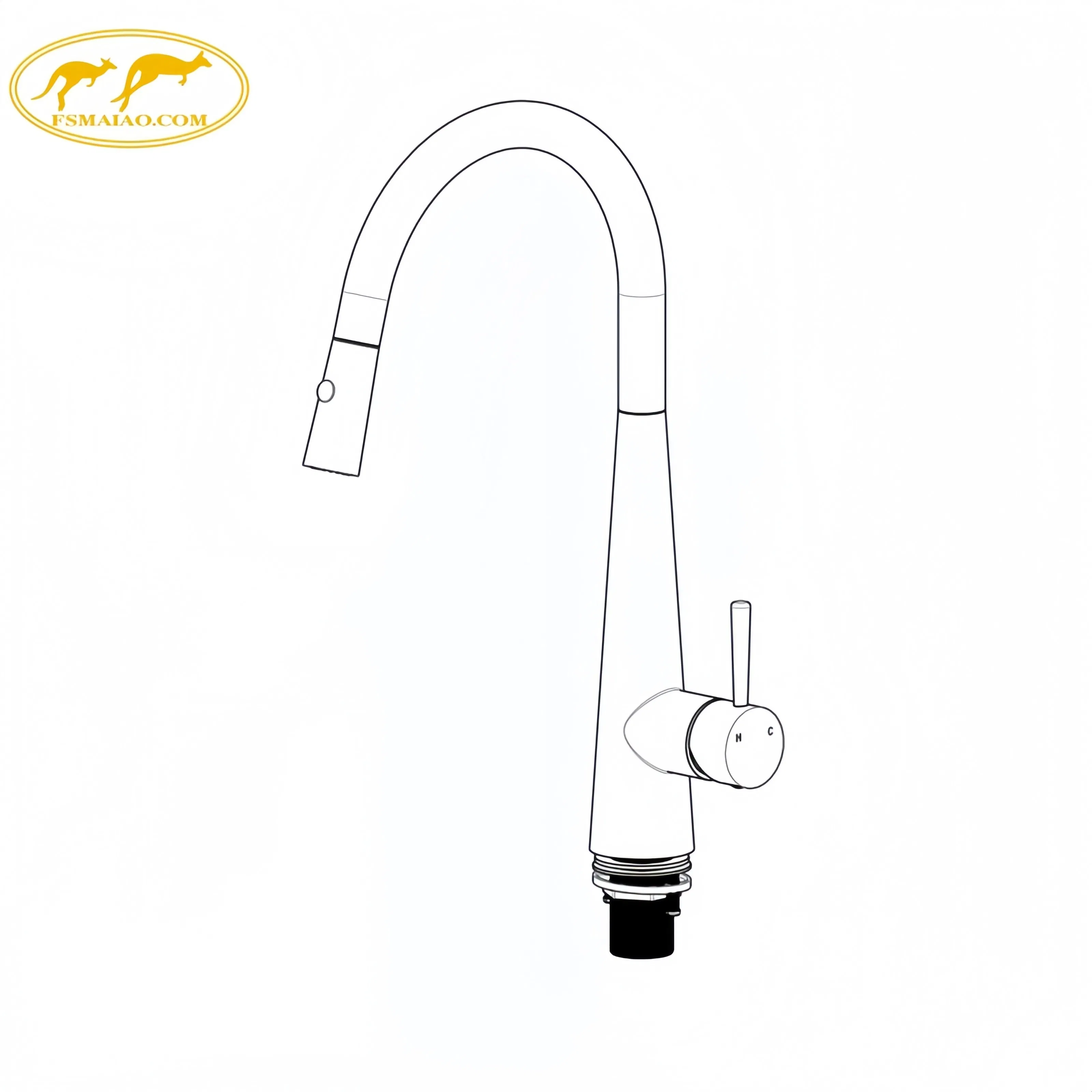 Watermark Certified Kitchen Tap Faucet for Australia High-Quality SS304 Construction Lead-Free Chrome Brushed Gun Metal Finish Sink Mixer