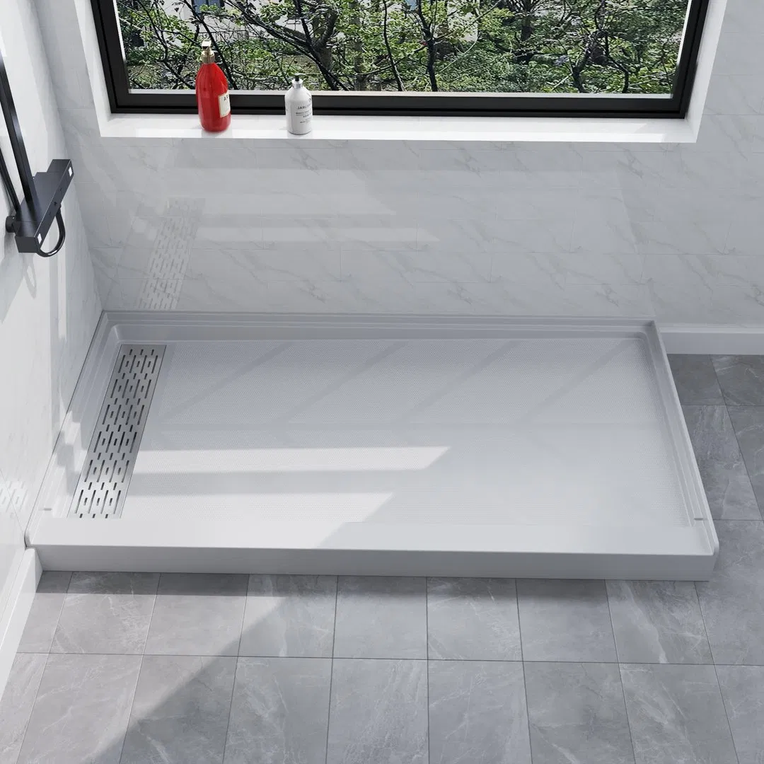 High-Quality SMC FRP Easy-Install Anti-Slip Sturdy Bathroom Shower Base Tray