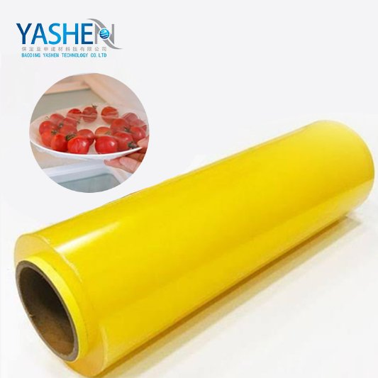 10mic Customized Plastic PVC Cling Film 30cm*200m Roll for Fruit Strawberry