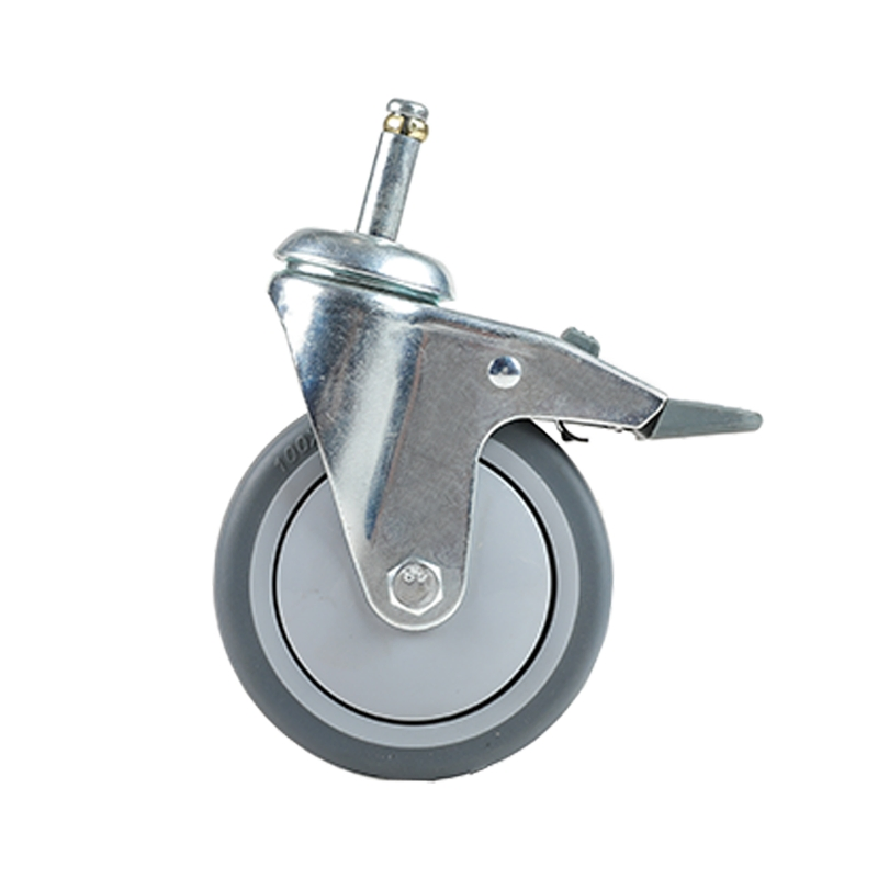Medical Grade Stainless Steel TPR Silent Caster Wheels for Hospital Equipment