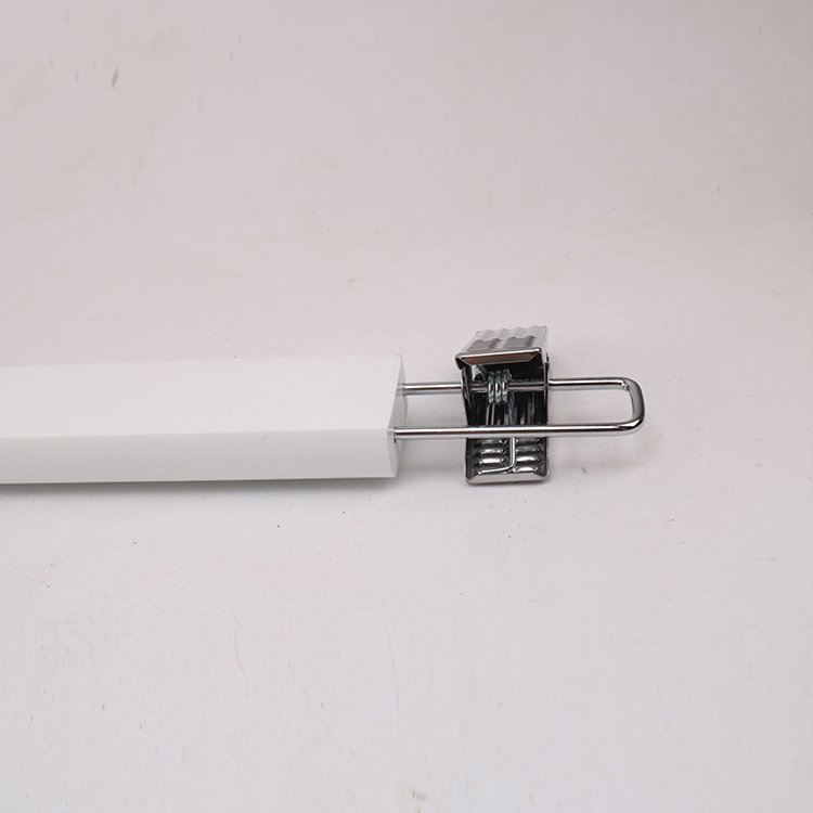 Clothing Shop Hanger Wooden Trousers Hanger Pants Hanger with Metal Clips