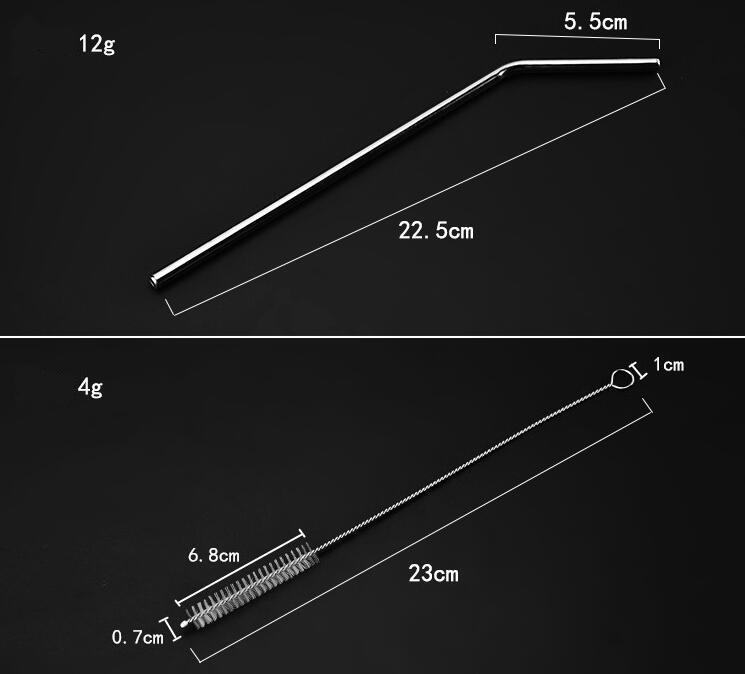 Party Straws Metal Stainless Steel Straw