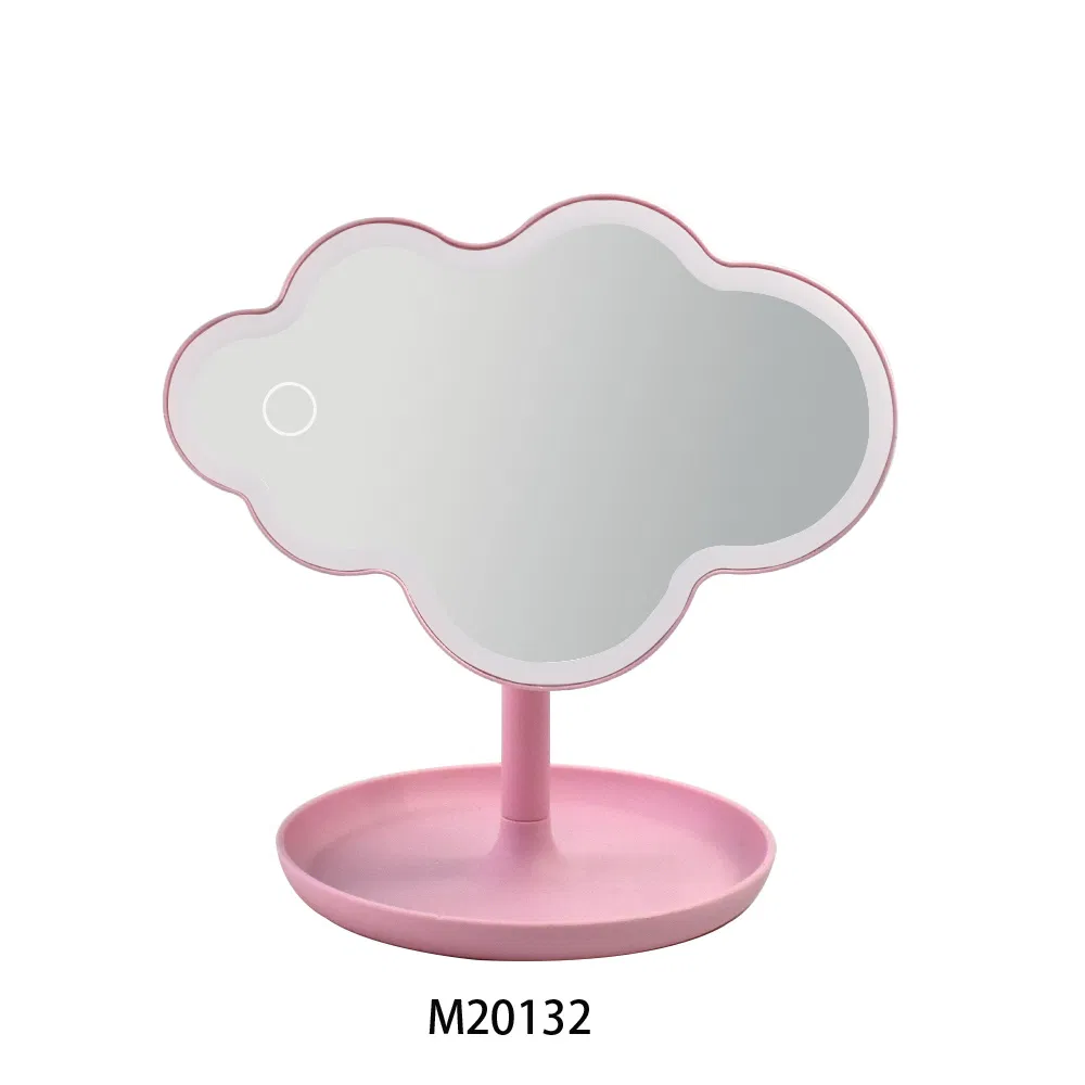 Creative Shaped Styling with Lamp Desktop LED Makeup Mirror