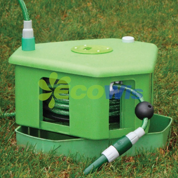 Wall Mounted Garden Hose Reel with Holder Set