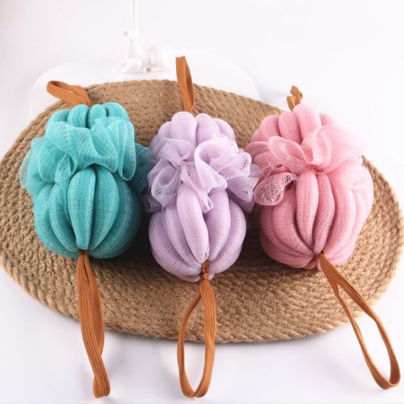 Long Loofah Sponge Shower Loofahs Bath Sponges Mesh Balls Scrubber