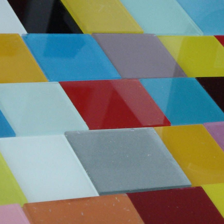 4mm, 5mm, 6mm Black/Grey/Green/Painted Glass for Interior Decoration