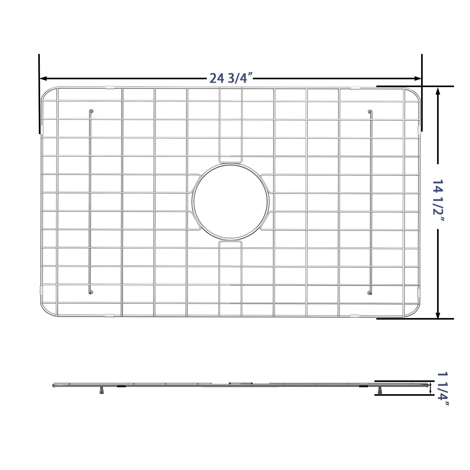 Custom Stainless Steel Sink Bottom Grid Protector Mat Dish Racks Bathroom Organizer Kitchen Sink Drain Protector