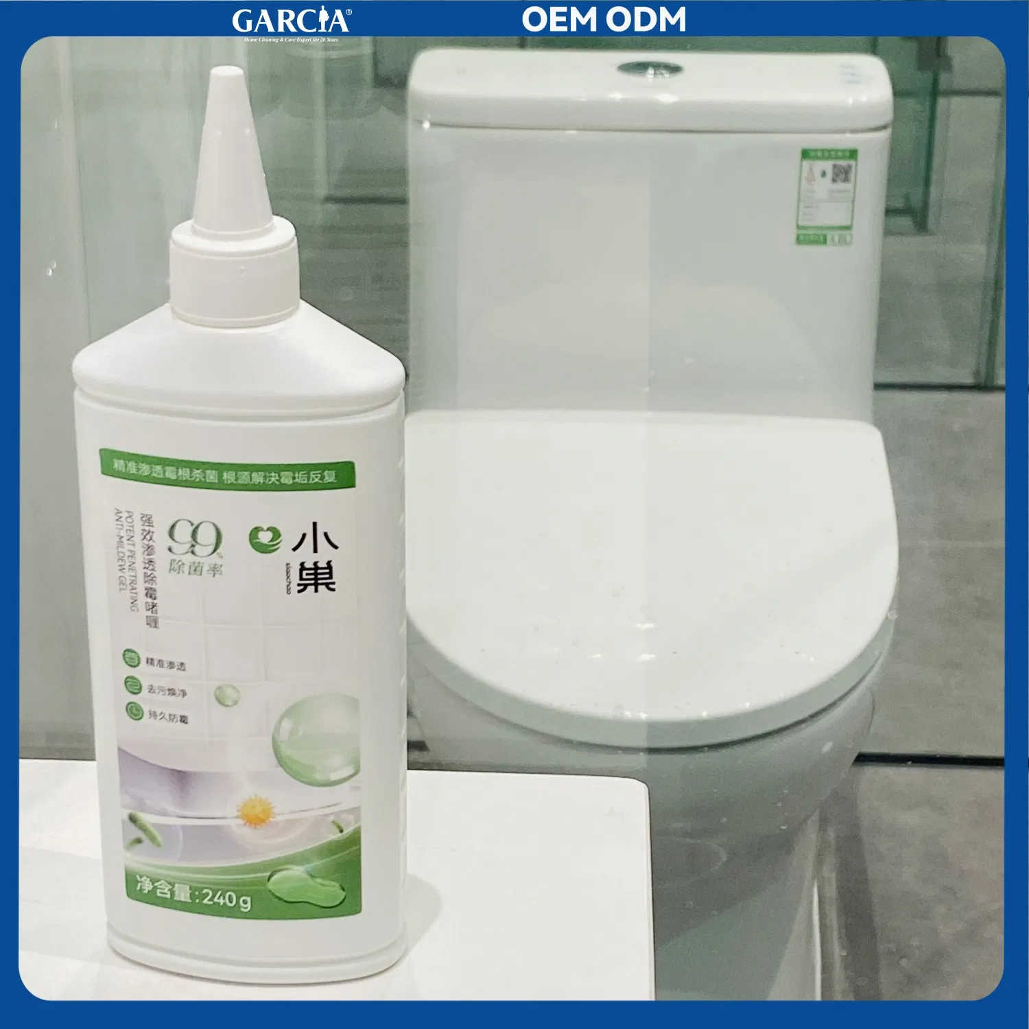 High-Efficiency Glass Cleaner for Rapid Mildew Removal Action