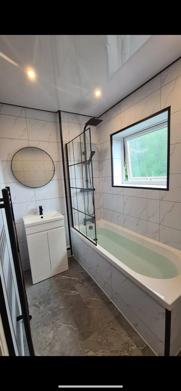 600mm Wide Tile Effect PVC Wall Panel Bathroom Decoration UK Market