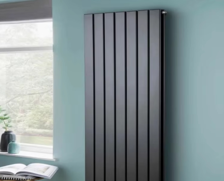 Double Flat Panel Heating Aluminum Steal Radiator Black Anthracite Color