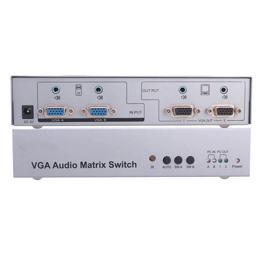 Матричный коммутатор VGA 2x2 350 МГц с автопереключением