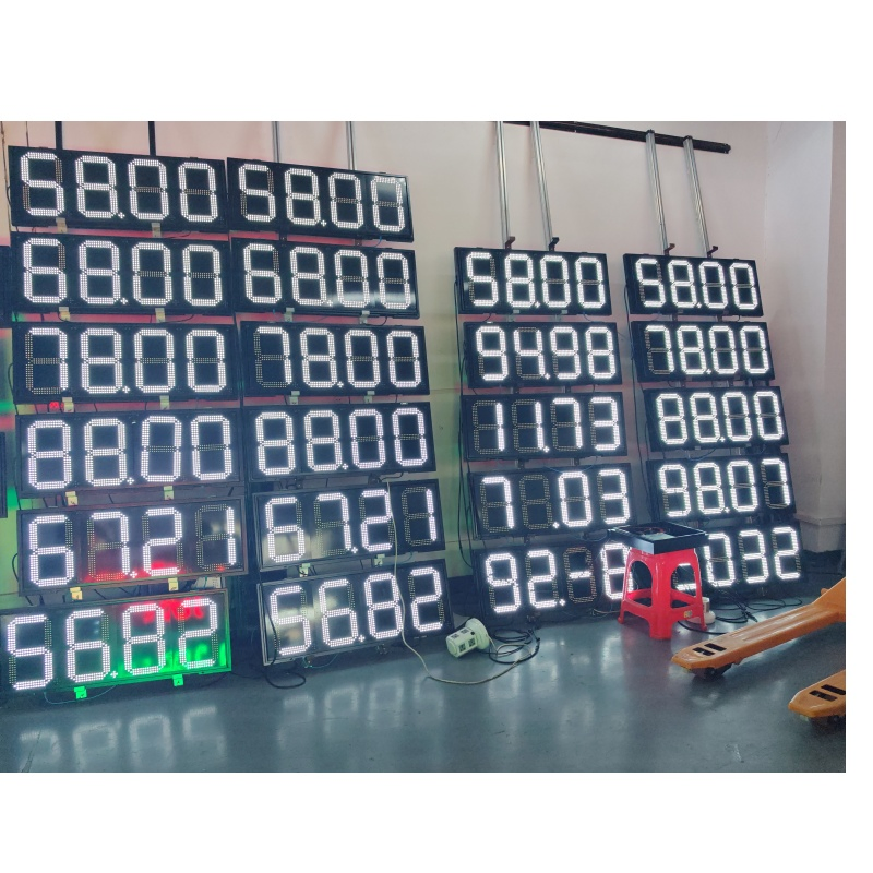 8"10"12"24" Red LED Petrol / Fuel / Oil Price Signs Oil Station 7 Segment Display with Remote Gas Price LED Sign