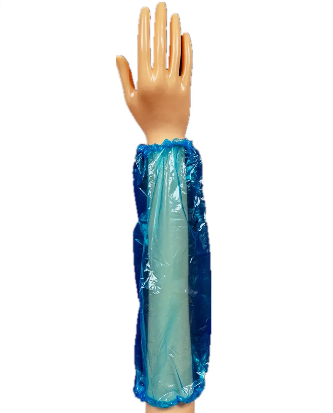 Disposable Use Adult Plastic Oversleeves with Double Elastic Colorful Free Size PE Armsleeves for Kitchen/Food Industry