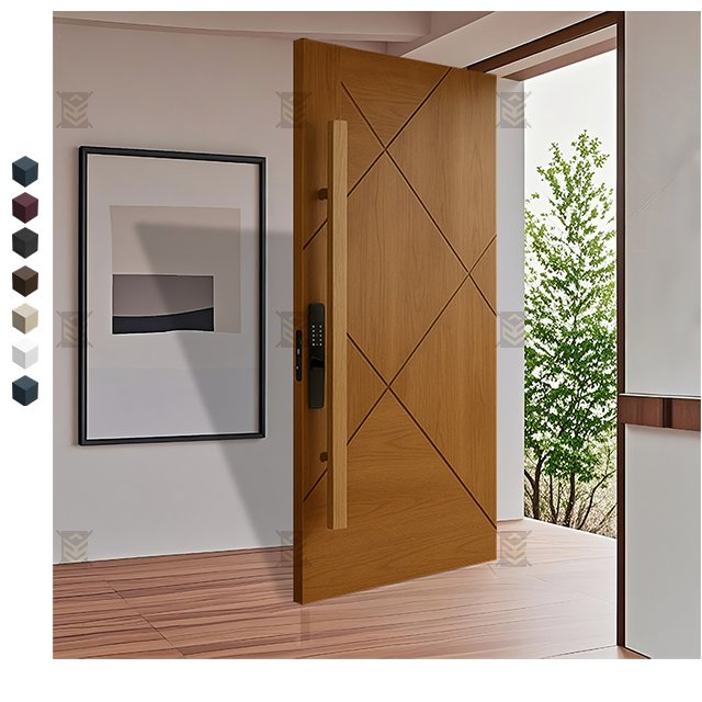 Wood Composite Swing Door Sound Insulation for Interior Use Apartments Bathrooms Entry-Factory Direct