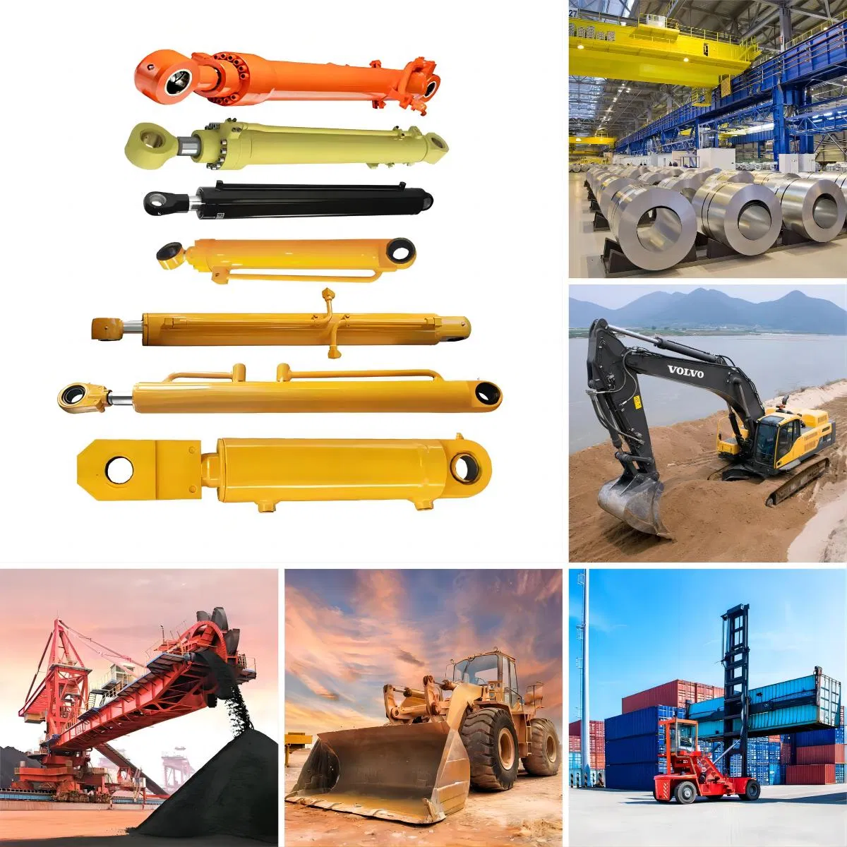 Гидравлический цилиндр двойного действия для экскаваторов