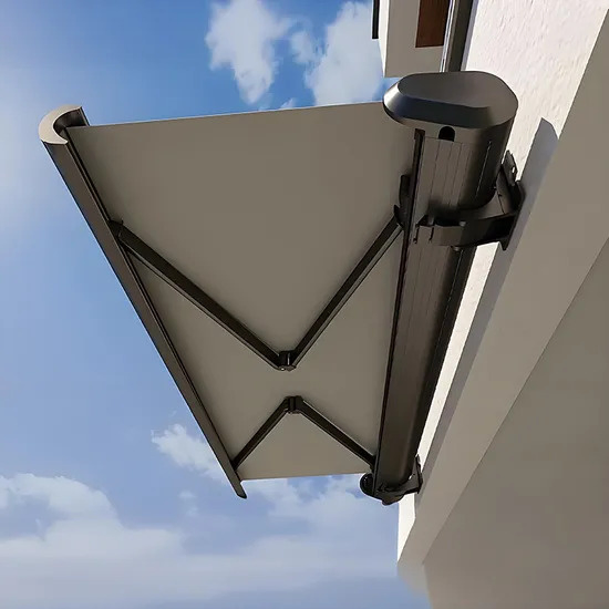 Outdoor Canopy Customizable Multiple Color Aluminum Alloy Polyester Telescopic Automatic Awning