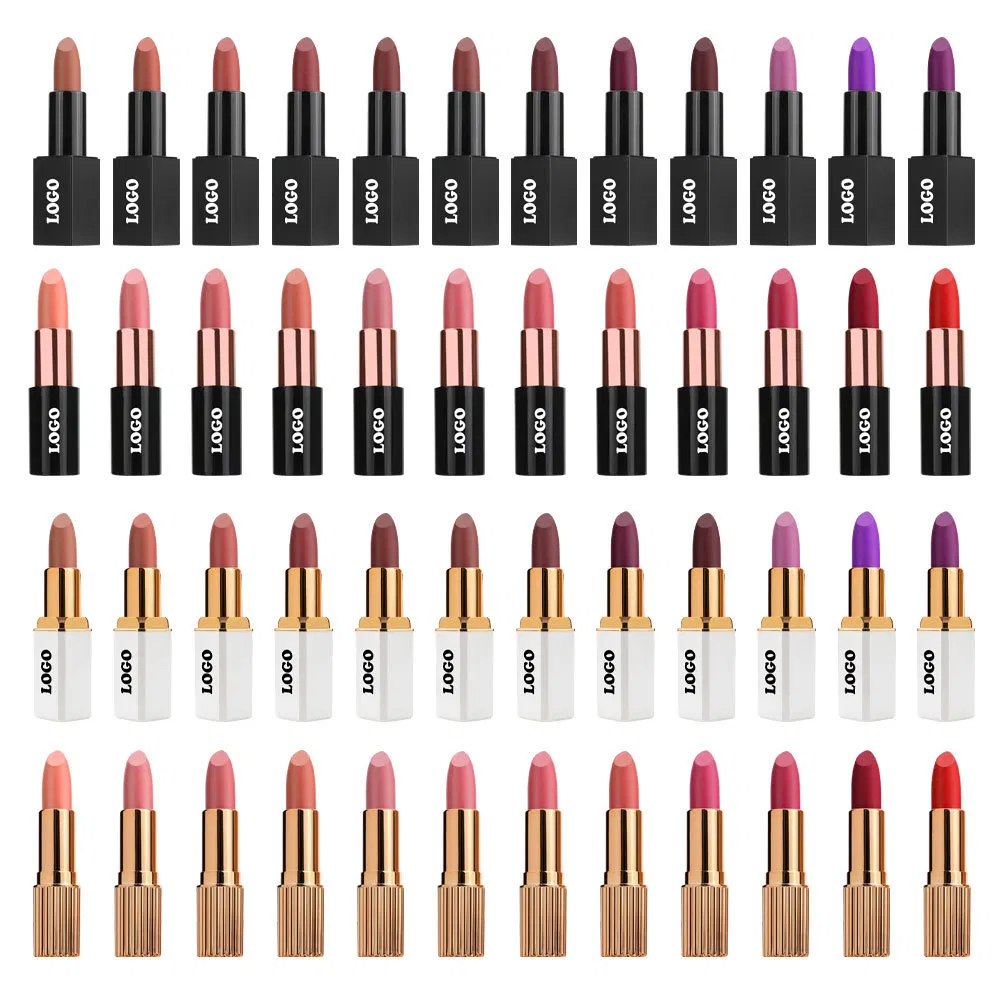 OEM ODM Private Label Soft Matte Satin Non-Stick Cream Lipstick