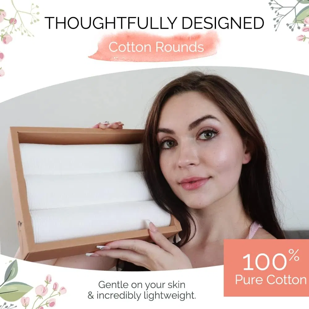 Eco-Friendly Cotton Makeup Remover Pads for Gentle Cleansing