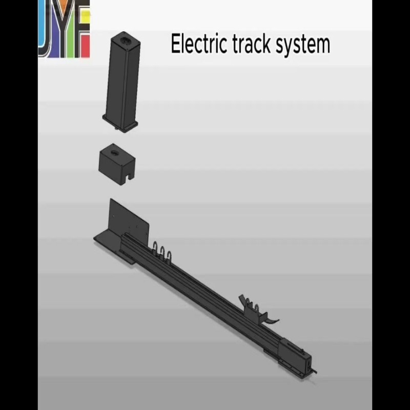Durable Aluminum Alloy Stage Track Bi-Parting Electric Opening Track System