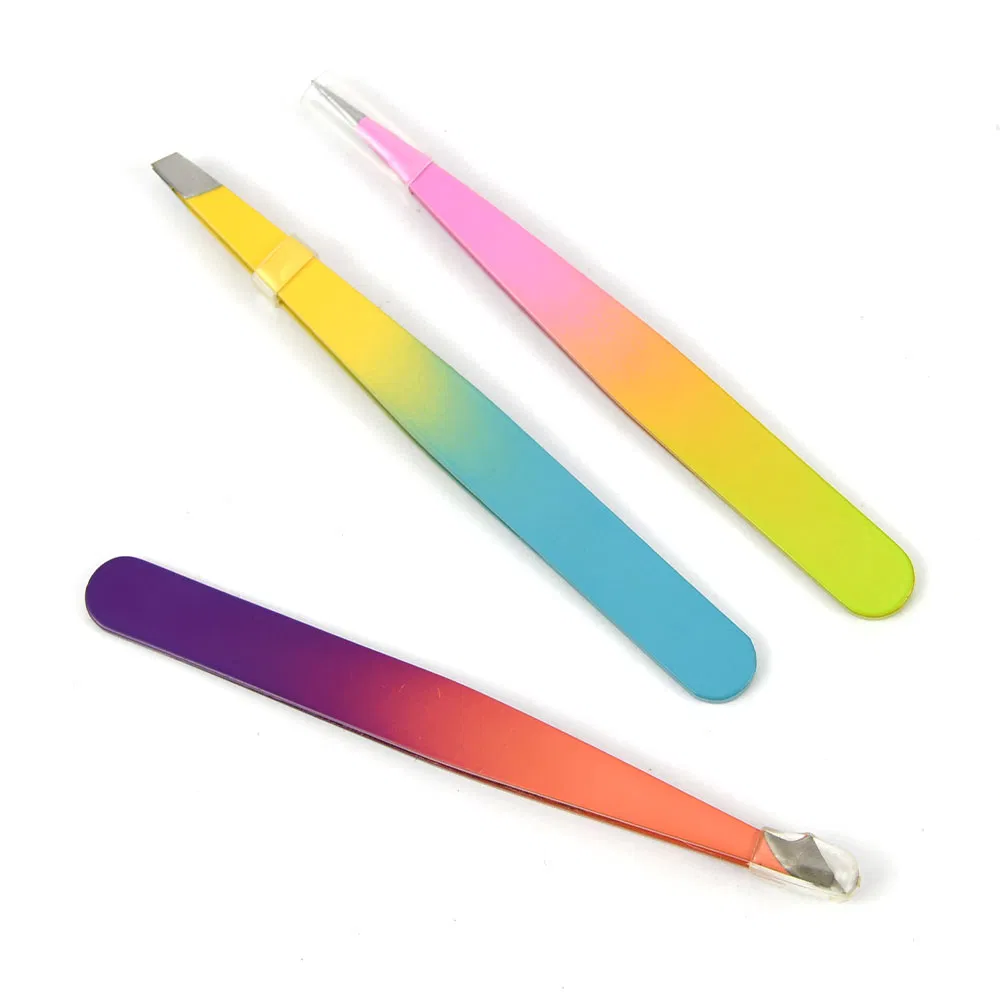 Colour Lash Eyebrow Clip Tweezer Eyelash Tweezers for Makeup