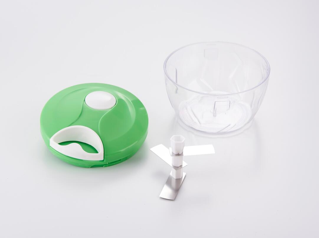 Pull Chopper   Small Size 520ml Manual Quick Chopper Vegetable Pull Dicer with 3 Blades 