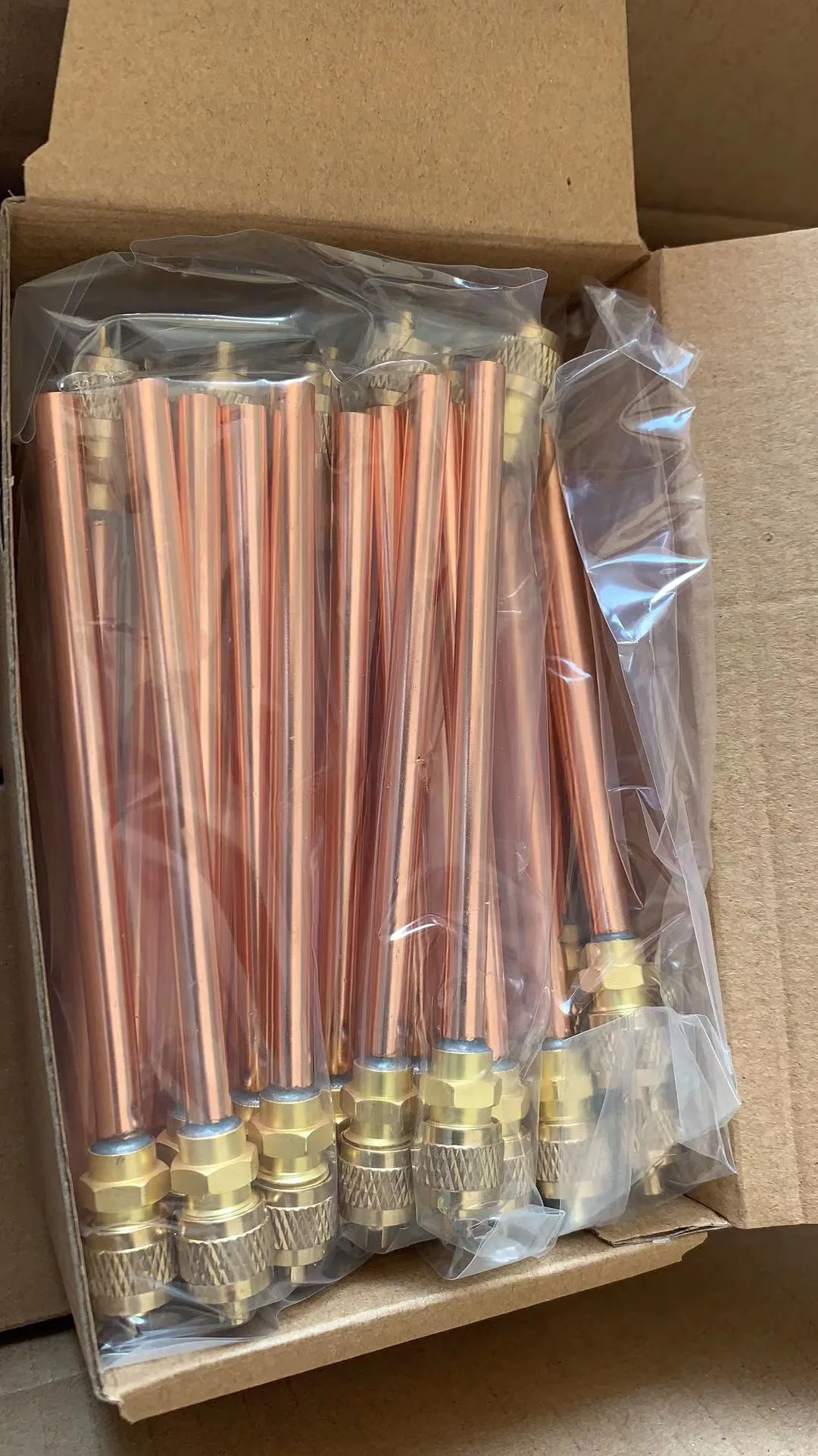 Copper 1/4 Pin Valve Refrigeration Parts Charging Valve/Access Valve for Air Conditioner