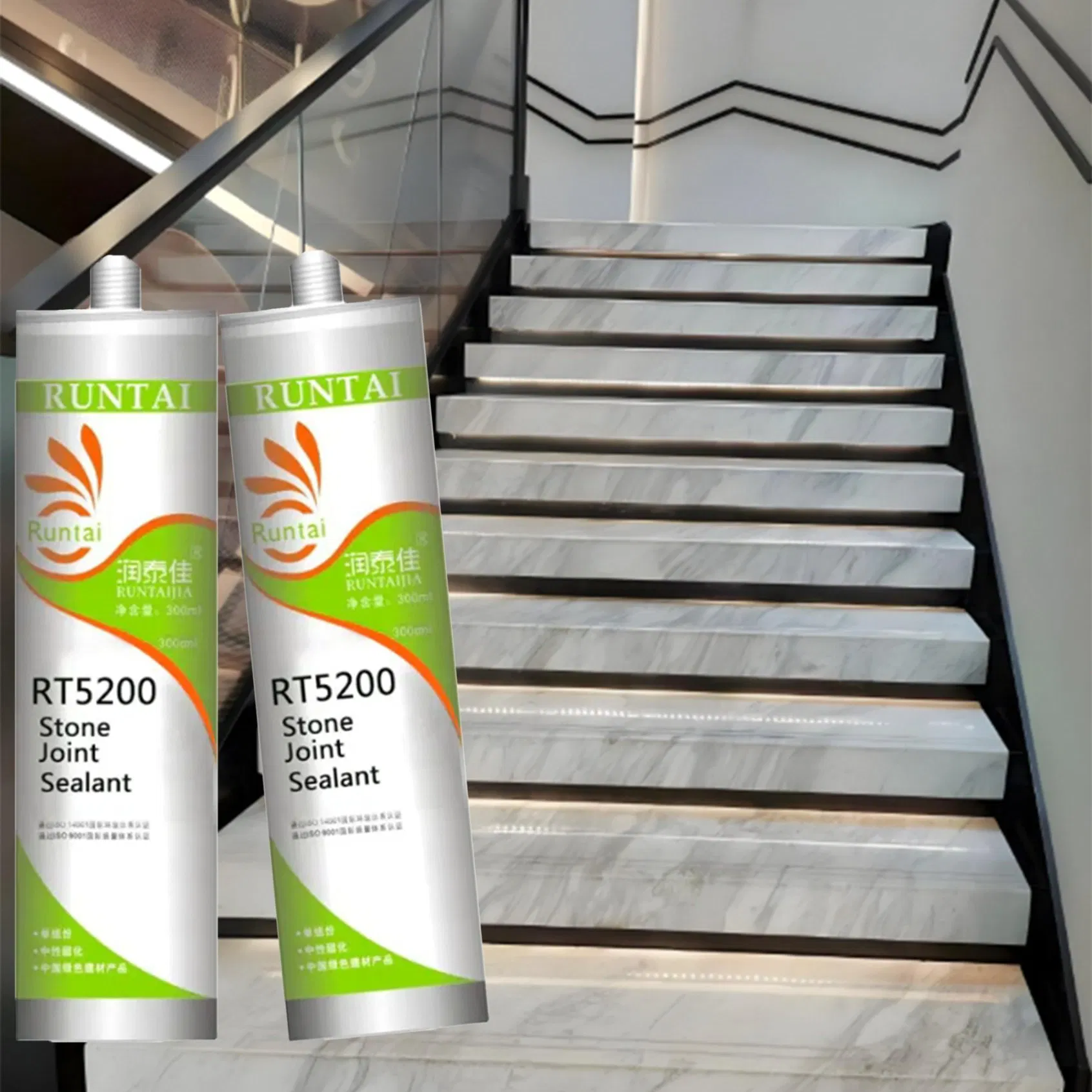 Runtai Neutral White Silicone Sealant Caulk Designed for Delicate Stone Applications
