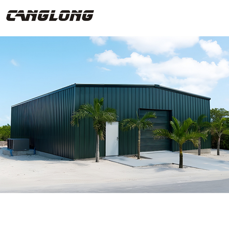 Steel Structure Warehouse Building with Concrete Slab and Brick Wall in Lebanon