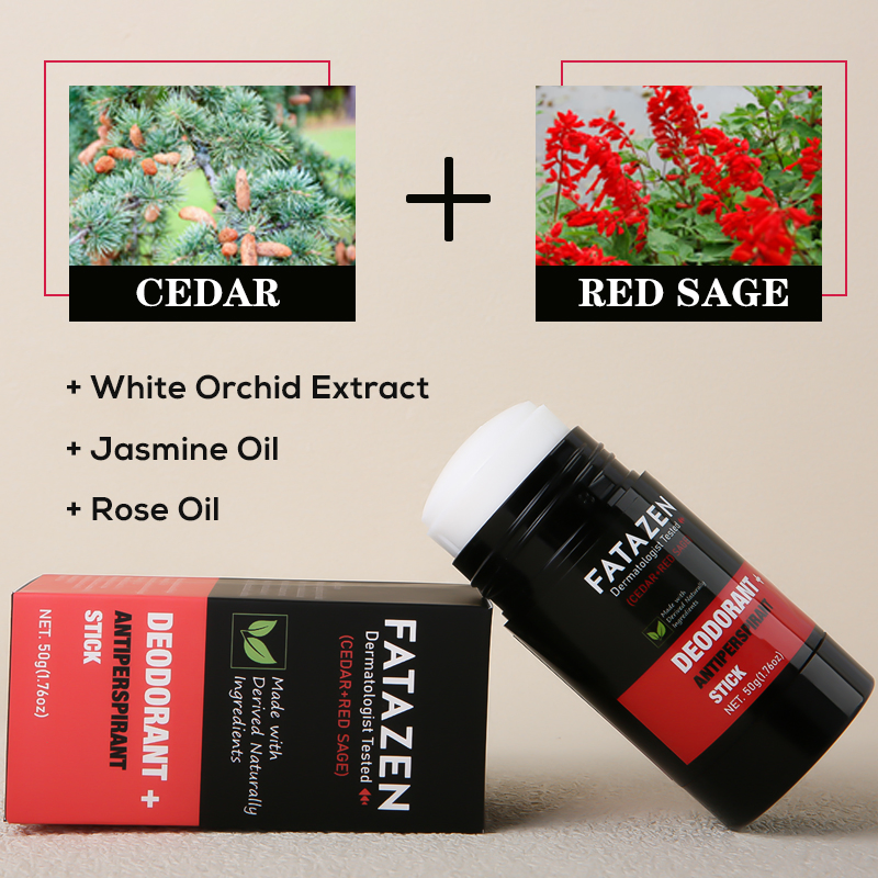 Wholesale Herbal Deodorant Antiperspirant Stick Body Glide Natural Vegan Cedar Red Sage Fragrance Deodor Balm Deodorant Stick