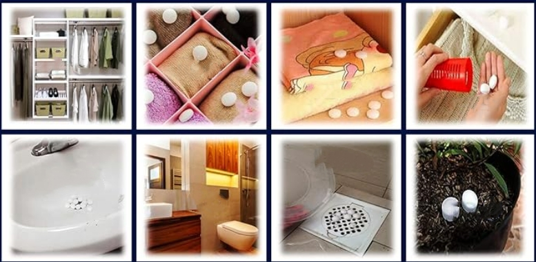 Good Price Naphthalene Moth Balls for Clothes Bathroom Wardrobe - Packs of 25kg