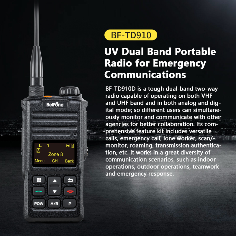 Портативная рация BelFone BF-TD910 IP68 DMR
