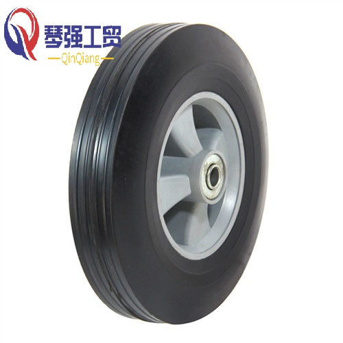 10 Inch 3.50-4 Pneumatic Inflatable Rubber Tire Air Wheel for Hand Truck Trolley Lawn Mower Spreader