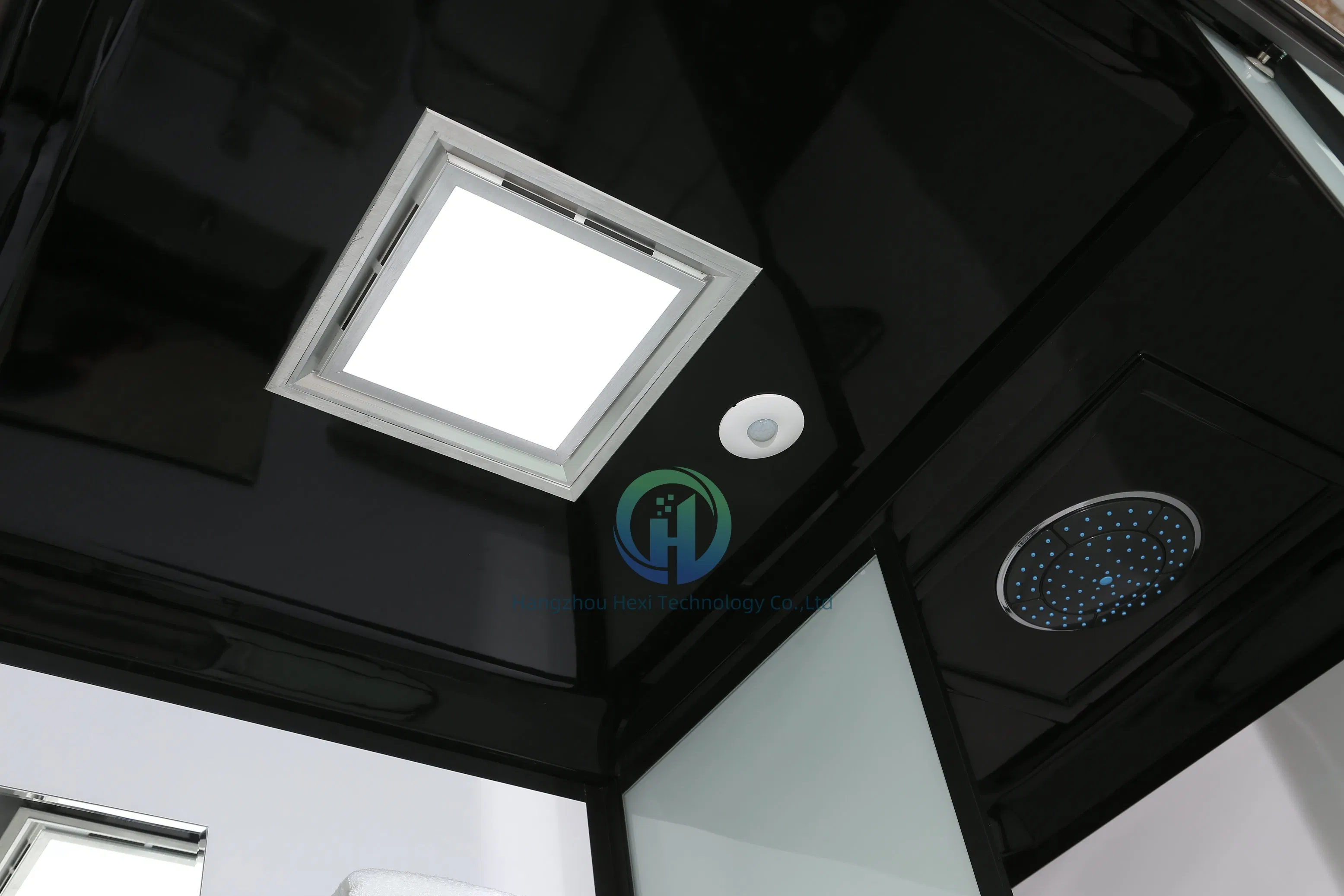 Modern Prefab Bathroom with Integrated Steam Shower and Toilet