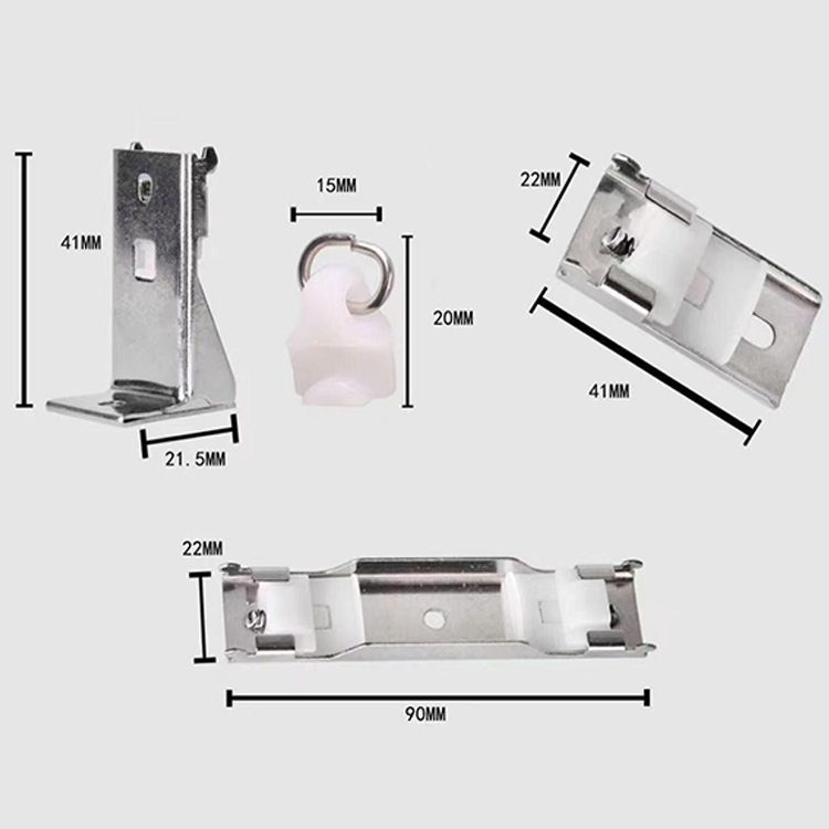Manufacture Home Decorative Silent Ceiling Aluminum Curtain Track with Hooks