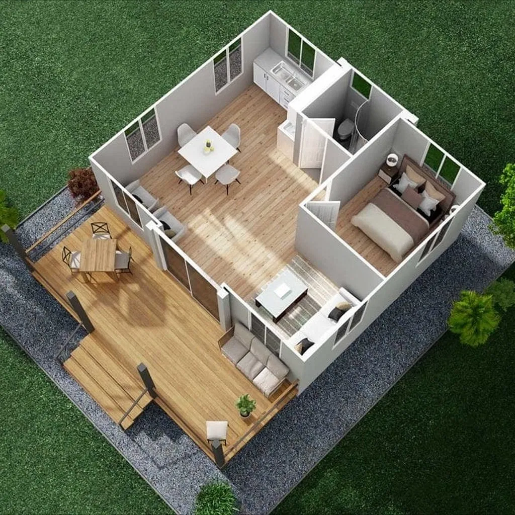 Portable Tiny Modular China Mobile Folding Modern Capsule Prices Villa Luxury Prefabricated Expandable 2 Bedroom 40FT Movable Prefab Foldable Container House