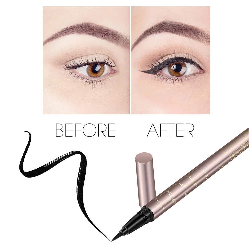 EL02o. Two.: . O New Eyeliner Pen Durable Water-Proof Instant Dry a Hot-Selling Eyeliner Shaped Pen Have Stock