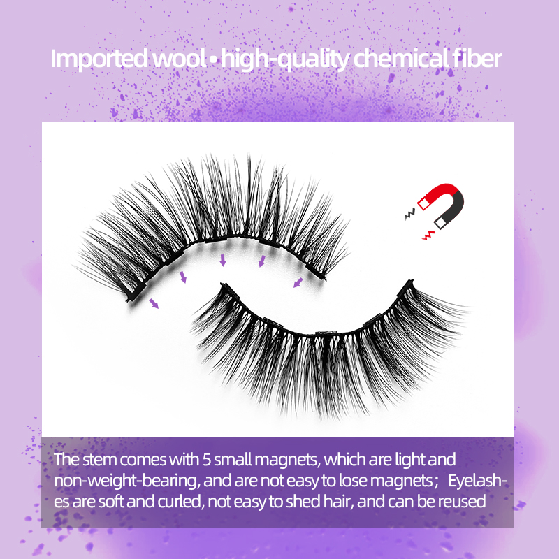 Wholesale False Lashes Handmade Vegan 3D 5D Silk Lashes Faux Mink Eyelashes