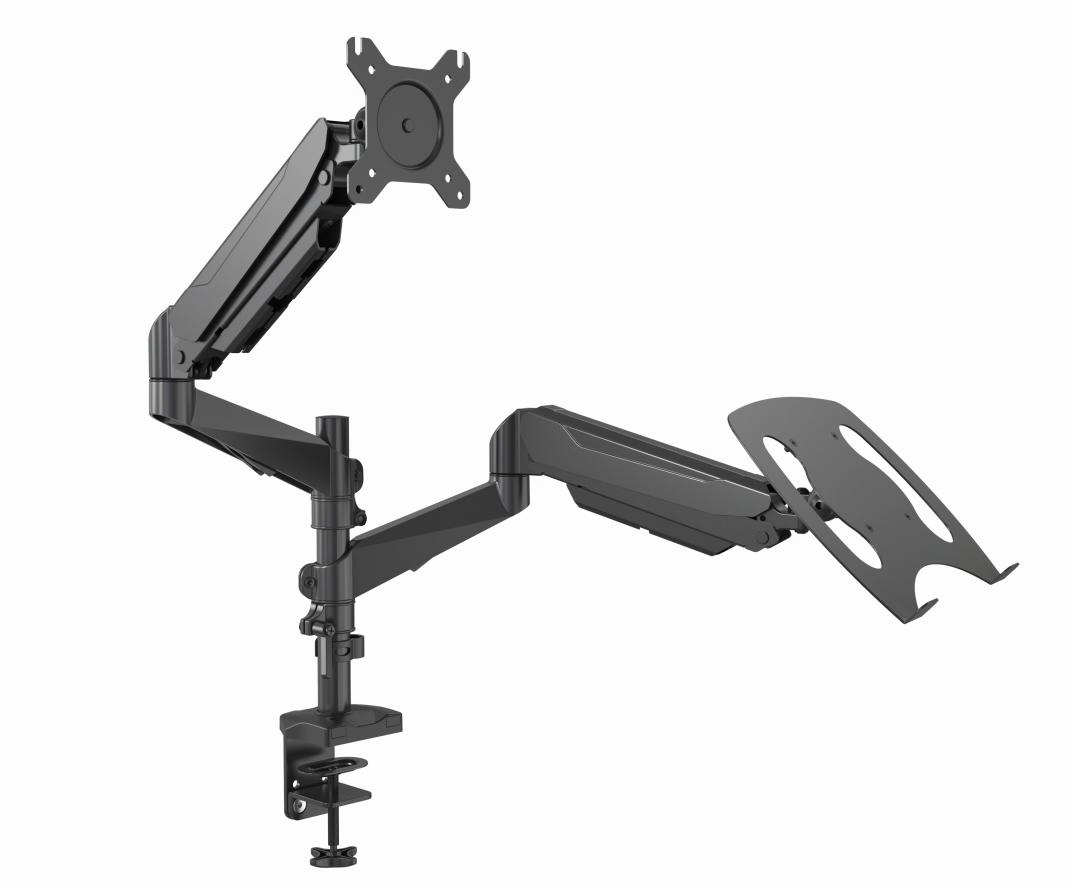 Кронштейн для монитора с держателем ноутбука