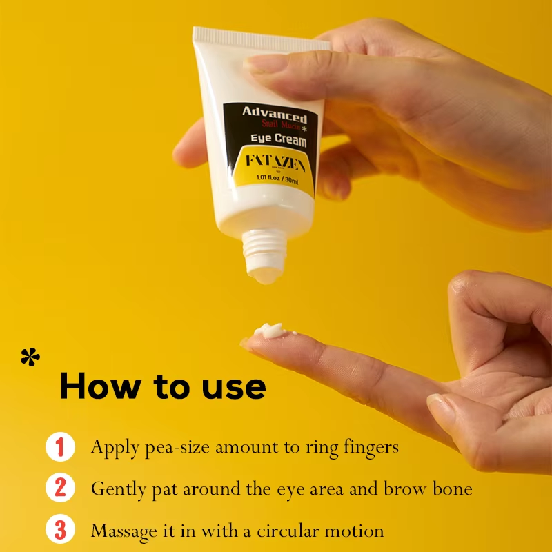 OEM Moisturizing Eye Bag Dark Circles Removal Snail Mucin Eye Lifting Cream Anti Aging Wrinkles Tightening Firming Eye Cream