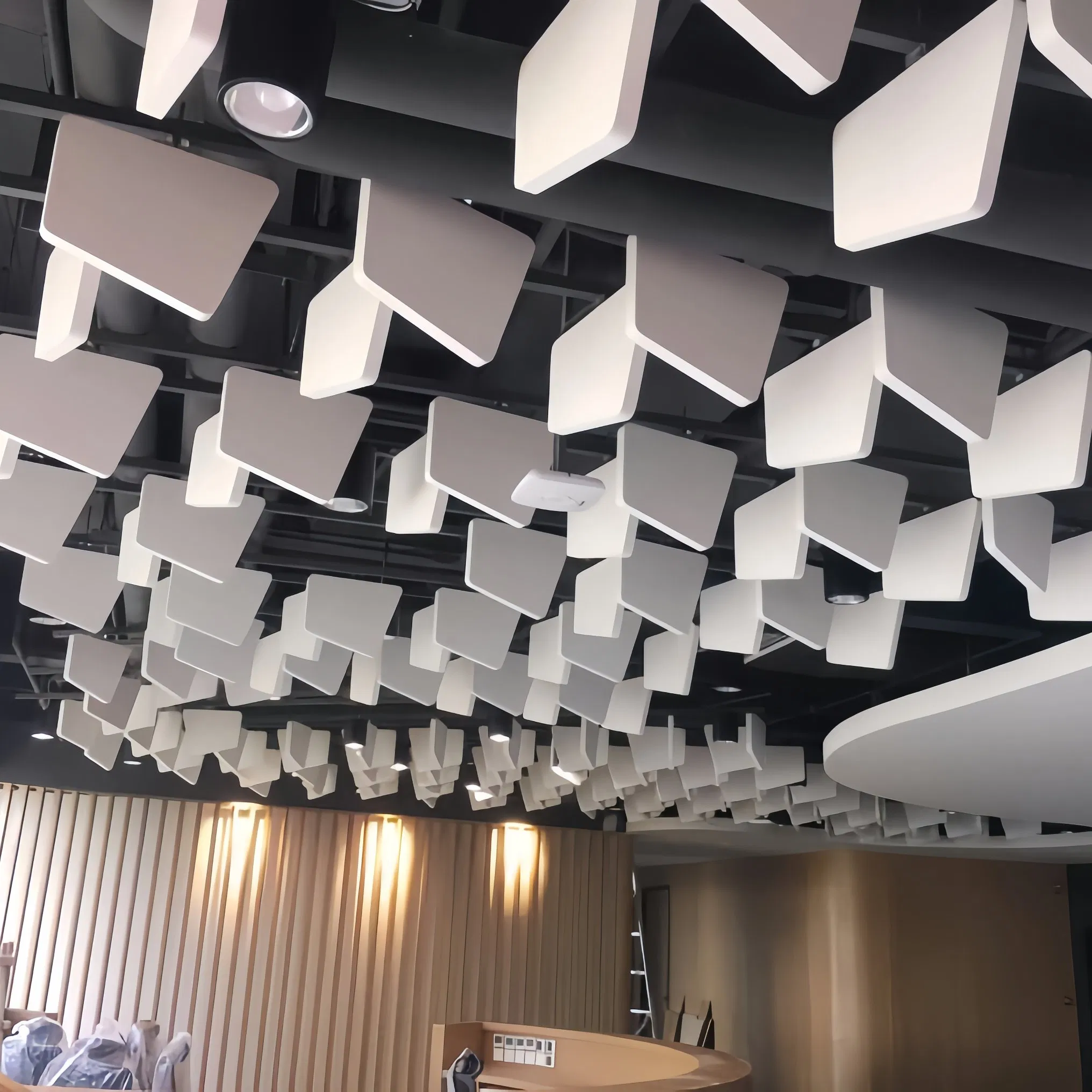 Factory Direct High Performance Acoustic Baffles with Nrc 090 Superior Sound Absorption for Auditoriums